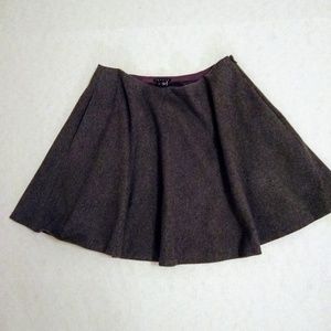 Theory Cashmere Blend Full A-Line Mini Skirt - 8